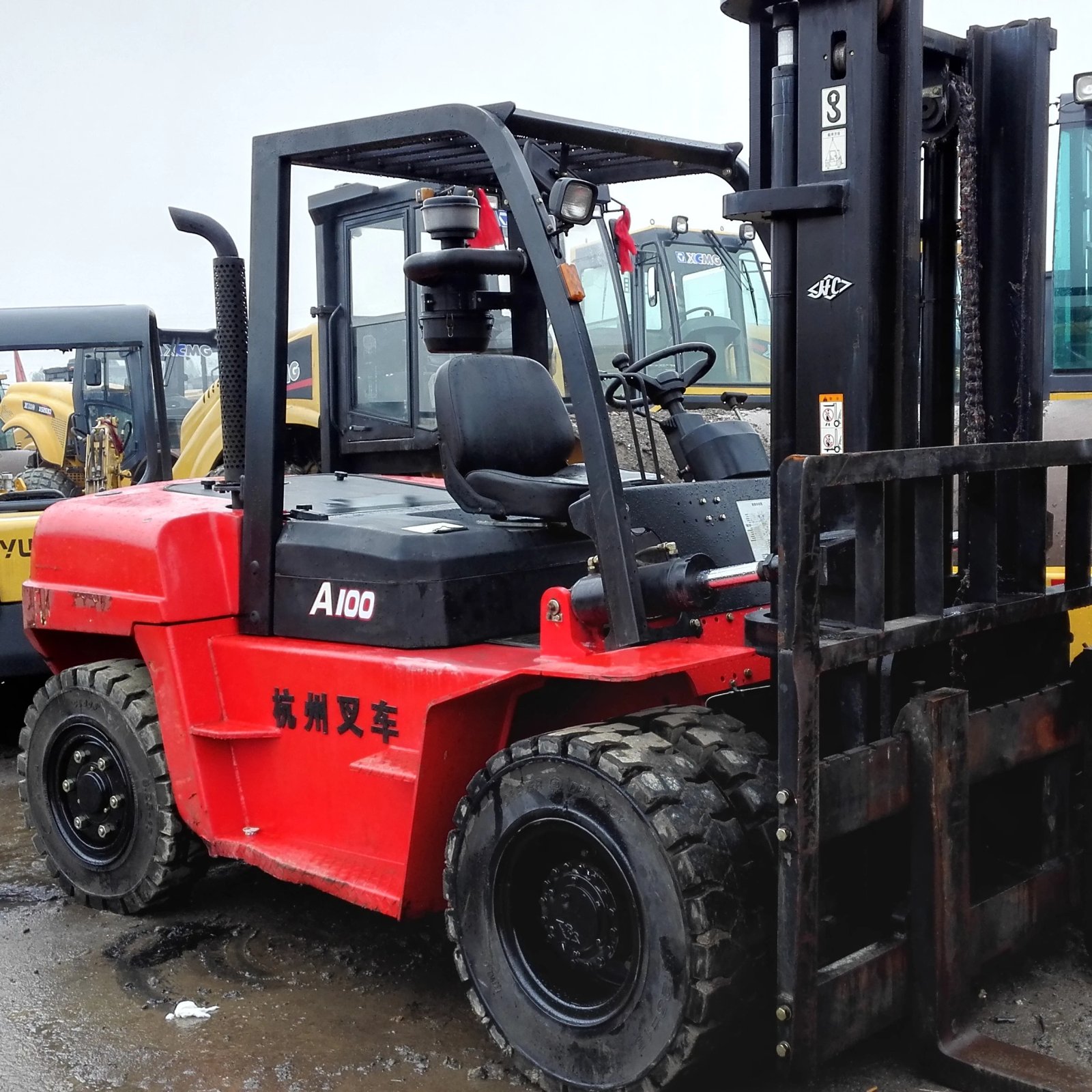 Used HANGCHA A100 Forklift 10000kg High Efficiency Low Price