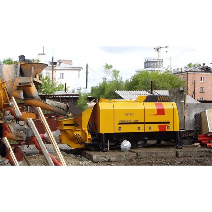 HBT5008C-6Y 55m3/h Concrete Pump Trailer 100m Pipe - Image 5