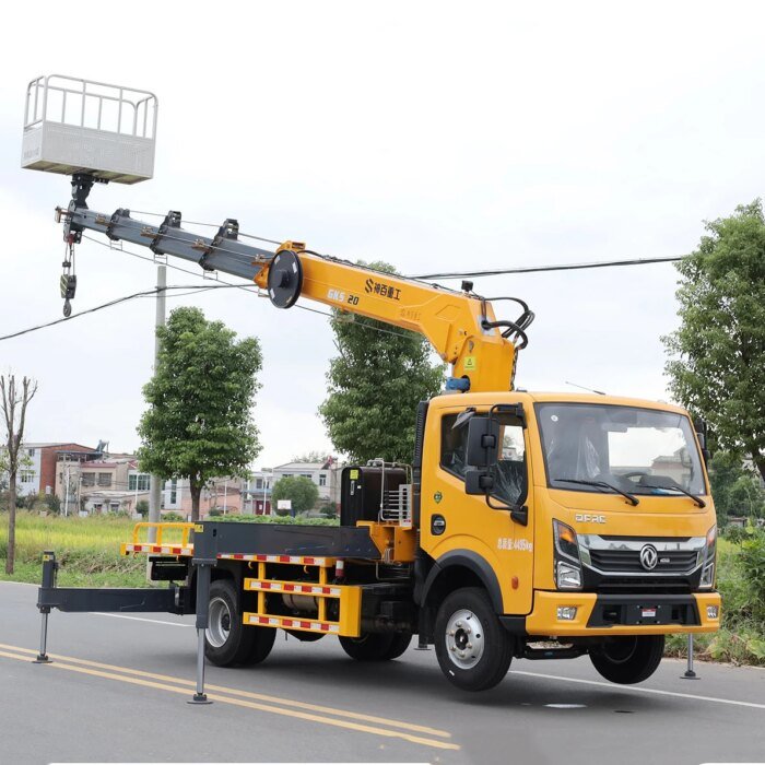 23m Telescopic Boom Aerial Work Truck Diesel Crane - Image 5
