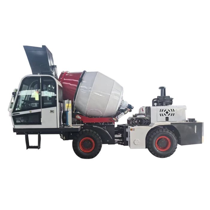 Automatic Feeding Small Concrete Mixer Truck 1.2-3m3 with Pump - Image 2