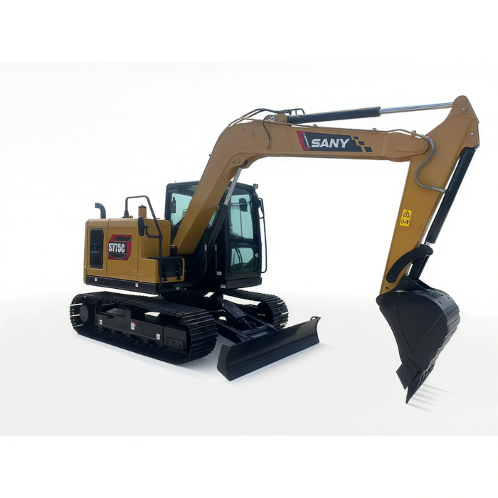 SY75 Mini Crawler Excavator 56HP 4GJ1 Isuzu Engine High Digging Power - Image 2