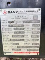 2022 Sany 62m Diesel Concrete Mixer 180m/h Engine Pump - Image 6