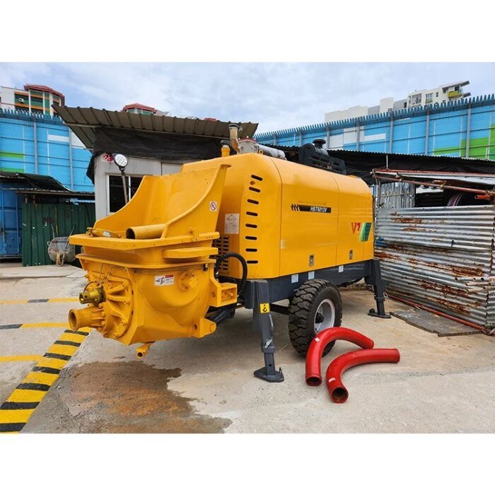 HBT6013V 60m3/h Diesel Concrete Pump Trailer 100-150m Pipe - Image 3