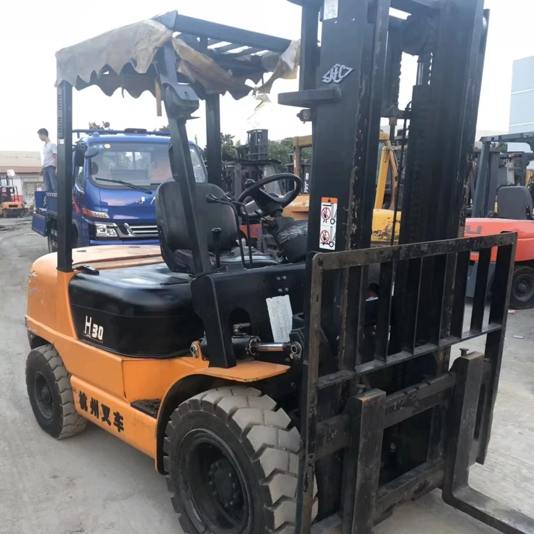 HANGCHA H30 3 Ton Secondhand 4WD Forklift Cheap Price