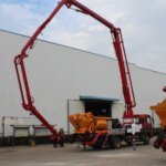 28m Concrete Pump Truck Hot Selling Trailer Pump