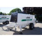 Diesel Trailer Concrete Pump Xs5008d Hbt5008V 50m3/h Hot Sale