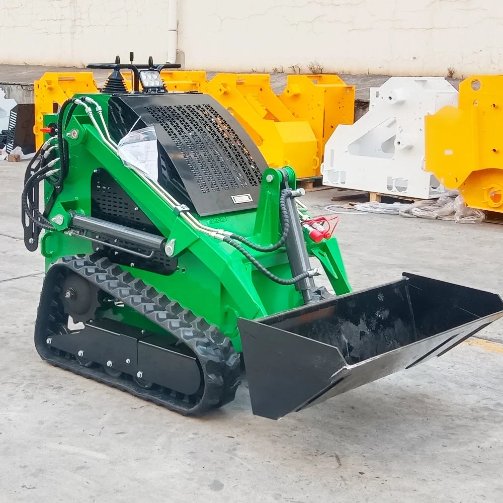 H2536c7e4fed84f2fa0ba12ea9b7cf5d9l 4x4 Kubota Engine Forestry Mini Skid Steer Loader - Image 1