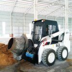 Micro Mini Skid Steer Loader 400kg-1.6ton Track Multi-Function