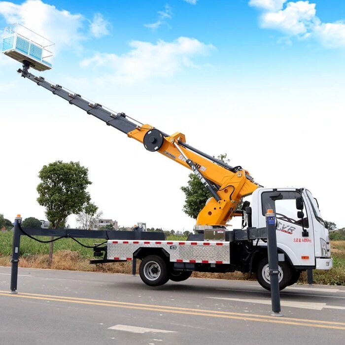 FAW 28M Truck Mounted Aerial Lift Work Vehicle Platform - Image 4