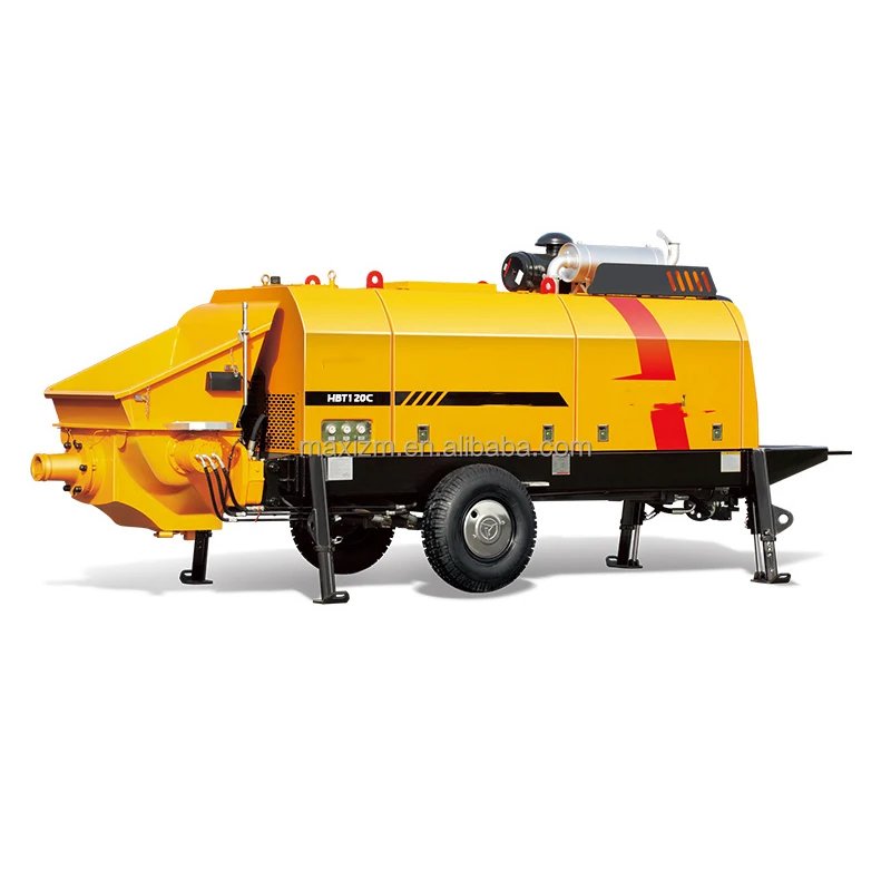 Diesel Concrete Trailer Pump HBT9028CH-5S for Sale