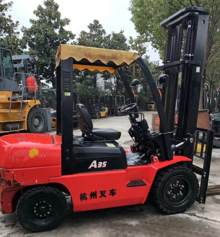 HANGCHA A35 3.5 Ton Used Forklift High Efficiency Sale - Image 2