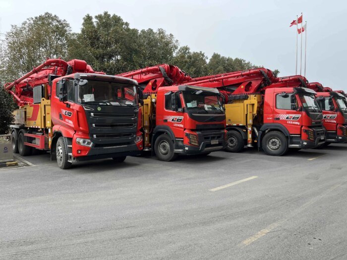 68M Truck-Mounted Concrete Boom Pump SYM5550THB 680C-10 - Image 2