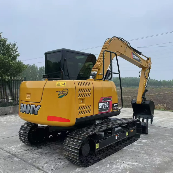 SANY SY75c Mini Crawler Excavator Used Construction Machinery - Image 3