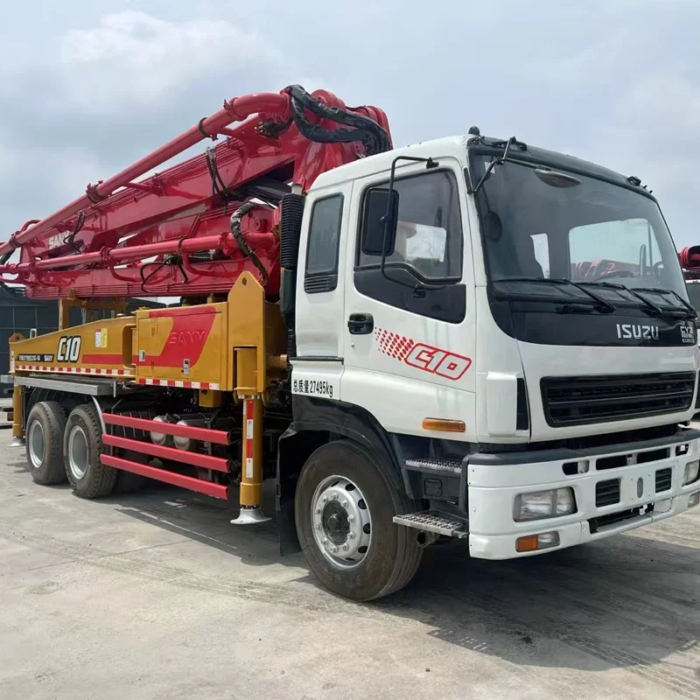 Sany C10 Used Concrete Boom Pump Truck for Sale China - Image 6