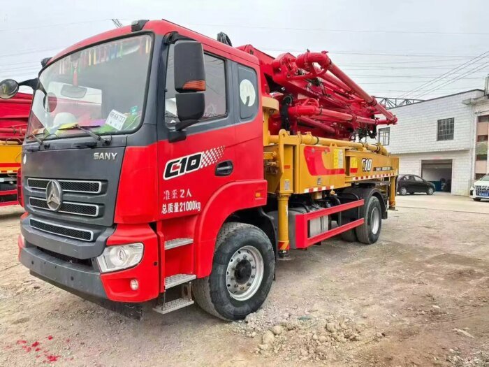 Used Sany 32m 6-Cylinder Diesel Soil Pump Truck 120m/h 2023 - Image 2