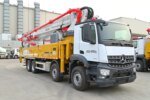 300kw 58m HB58V Concrete Boom Pump Truck Peru - Image 3