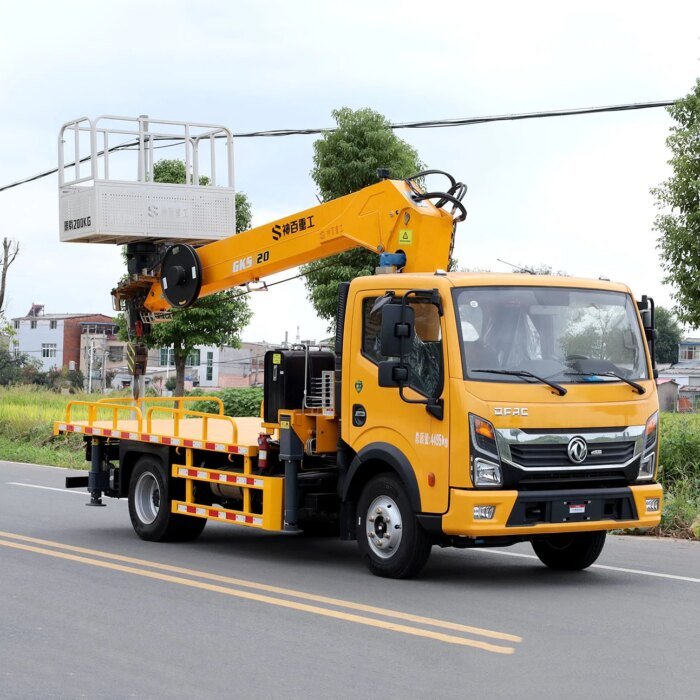 23m Telescopic Boom Aerial Work Truck Diesel Crane - Image 4