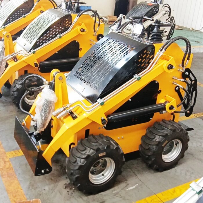 4x4 Mini Skid Steer Loader Compact Front End Equipment - Image 3