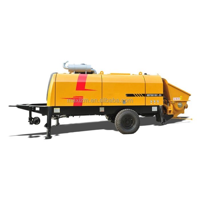 HBT8018C-10S 85m3/h Trailer Concrete Pump Euro 4 Engine - Image 3