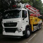 China 52m HB52V Truck Concrete Boom Pump 294kw In Stock
