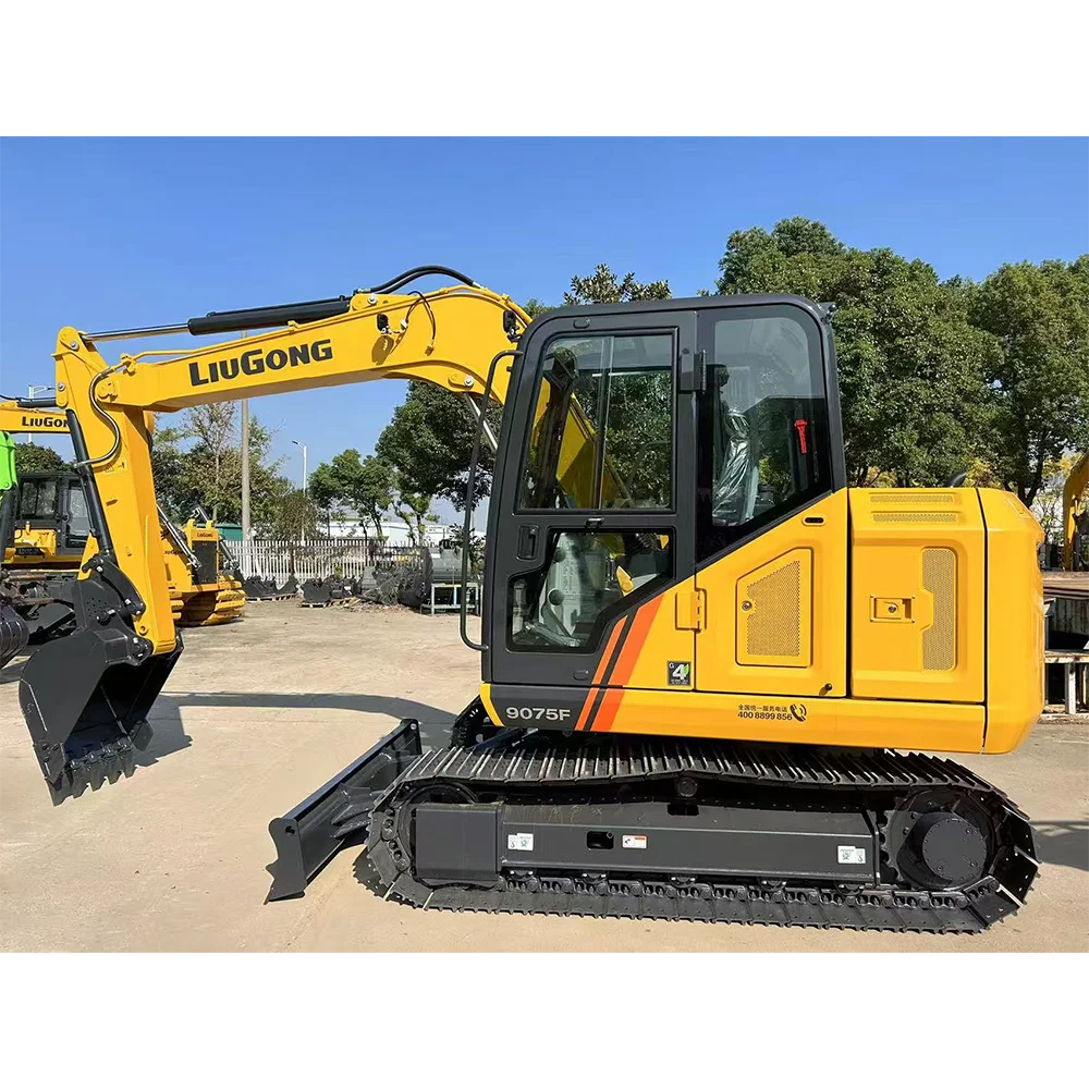 LIUGONG 9075F 7.5T Excavator Yanmar Engine Zero Tail Swing