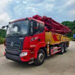 2021 Diesel Concrete Pump Truck 43m Vertical Reach High Efficiency