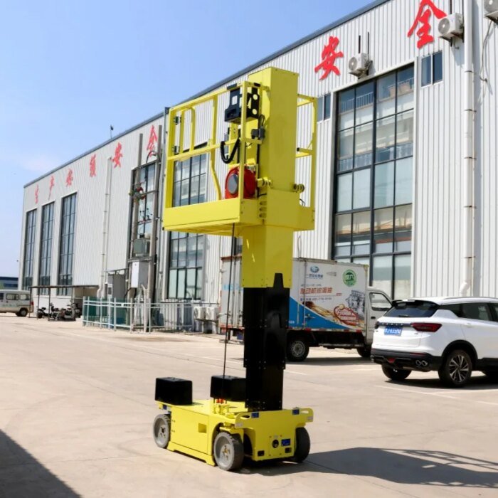 High Quality Electric Telescopic Aerial Work Lift Platform Indoor Sleeve Type Vertical Mast Lift for Warehouse - Image 6
