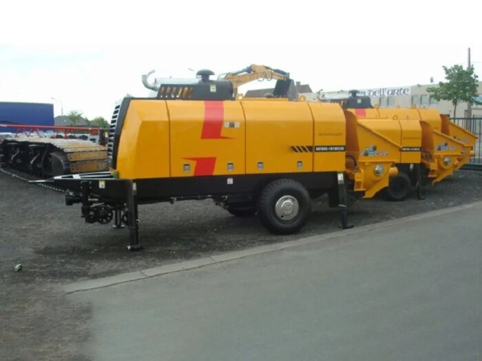 HBT5008C-6Y 55m3/h Diesel/Electric Trailer Concrete Pump - Image 5