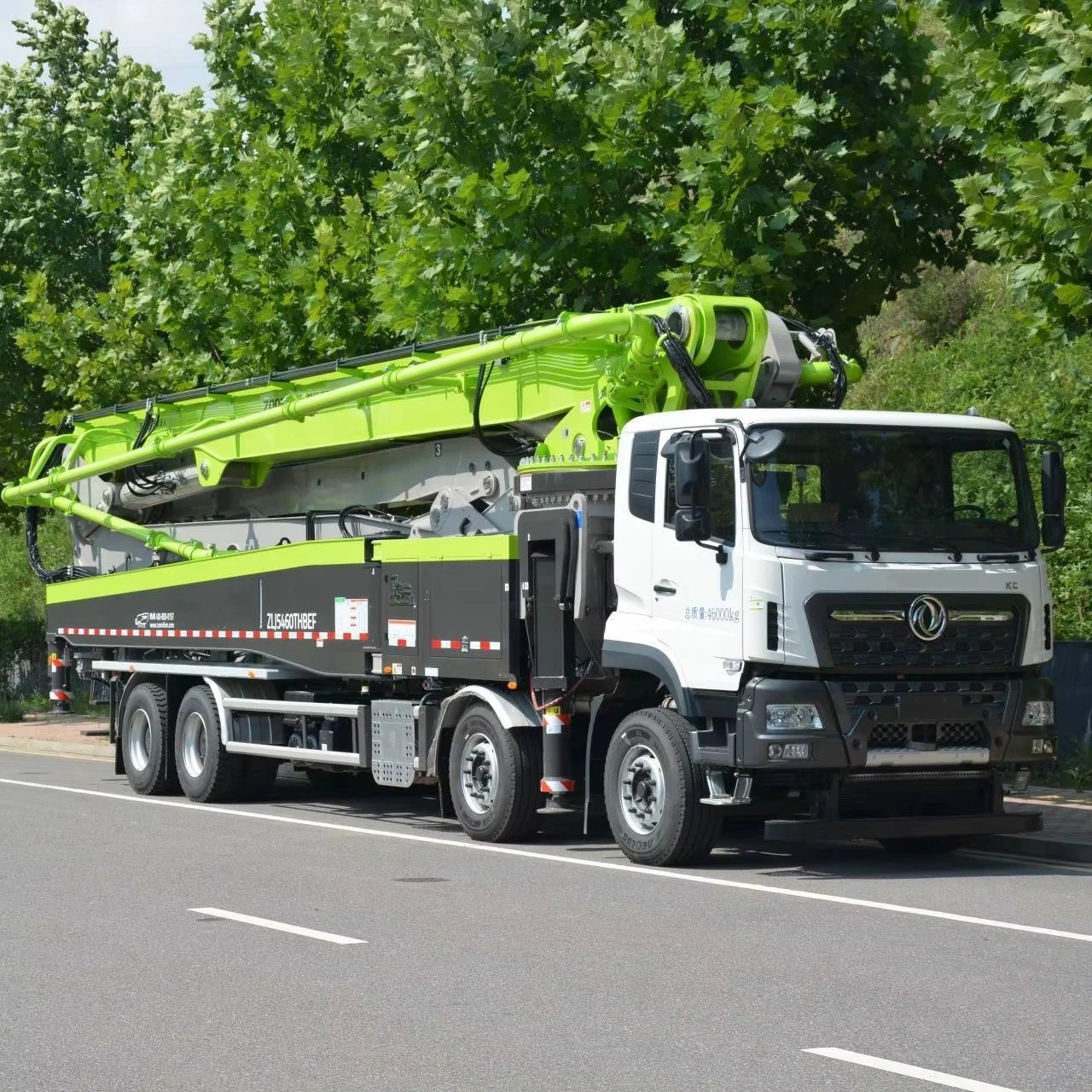 ZLJ5460THBKF 62m Concrete Pump Truck 180m3/h 6 Section Boom