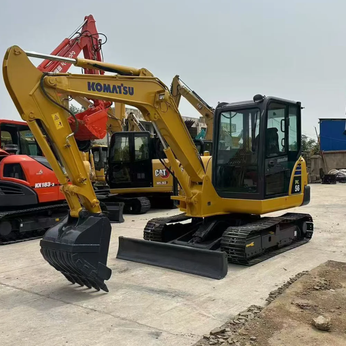 Used Komatsu PC56 Mini Excavator Crawler Digger Sale - Image 3