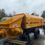 Sany 8018 Used Diesel Trailer Pump 100m/h Concrete Output