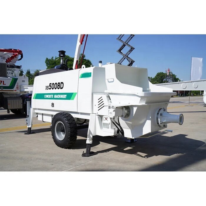 China 50m3/h Trailer Concrete Pump XS5008D HBT5008V 100m Pipe - Image 2