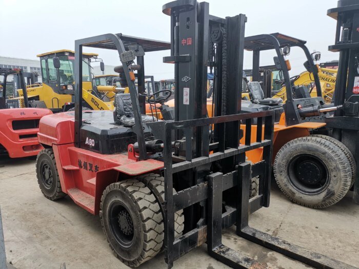 HANGCHA A80 8 Ton Used 4WD Forklift 80% Spot Sale - Image 6
