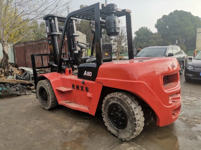 HANGCHA A80 8 Ton Used 4WD Forklift 80% Spot Sale - Image 4