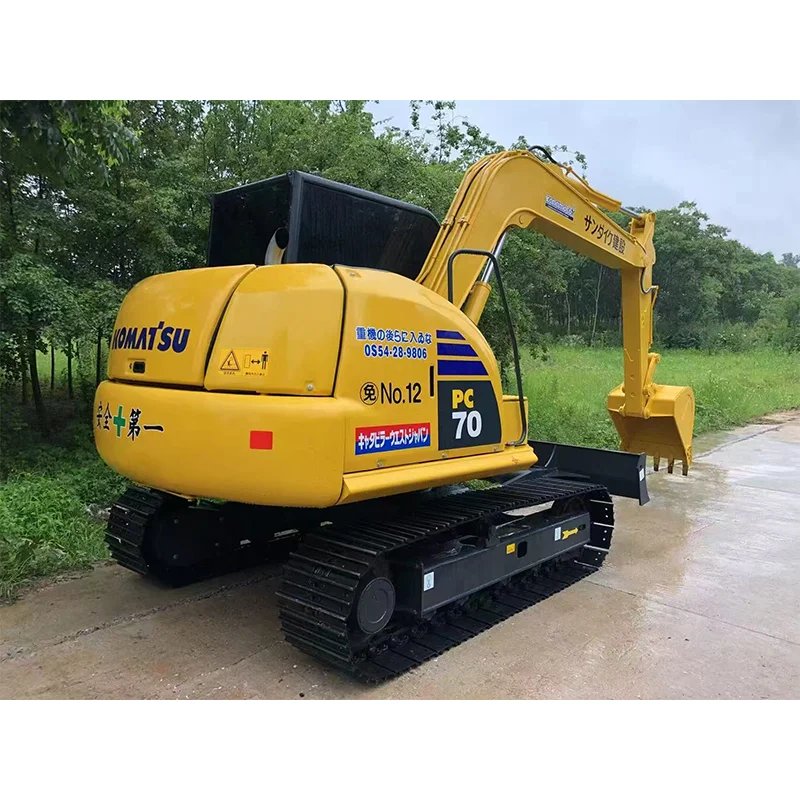Used Komatsu PC70-8 7 Ton Mini Crawler Excavator 2021 57HP