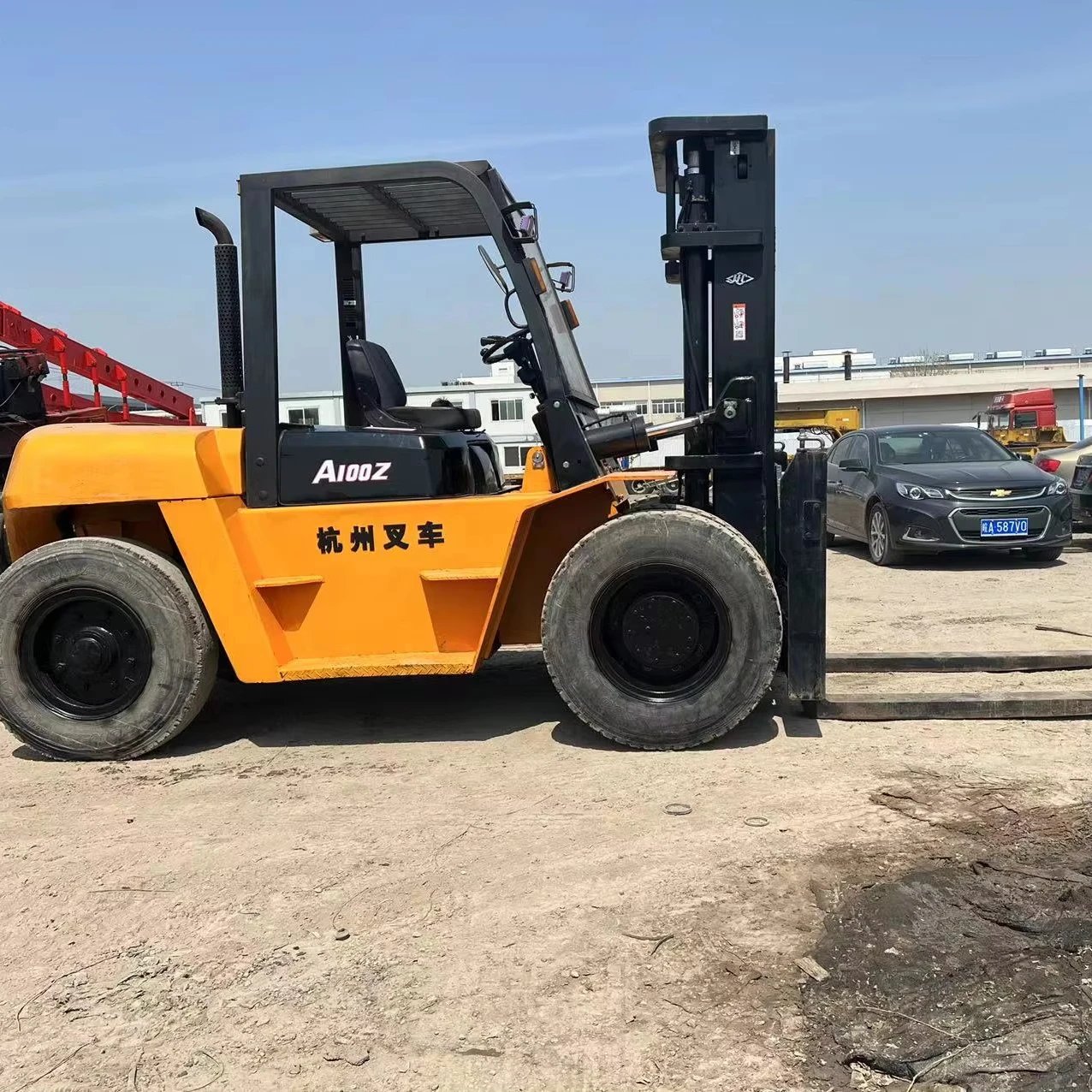 Used HANGCHA A100Z 10 Ton Forklift High Efficiency Low Price