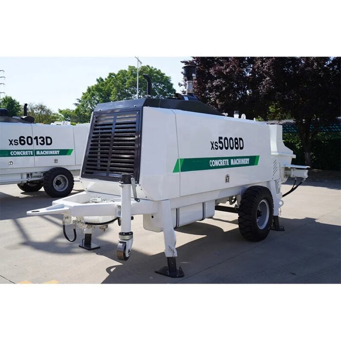 China 50m3/h Trailer Concrete Pump XS5008D HBT5008V 100m Pipe - Image 4