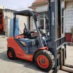 Second Hand 30 Forklift 3 Ton 6m Three Gantry High Efficiency
