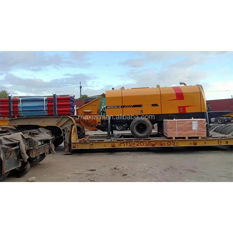 HBT8018C-10S 85m3/h Trailer Concrete Pump Euro 4 Engine