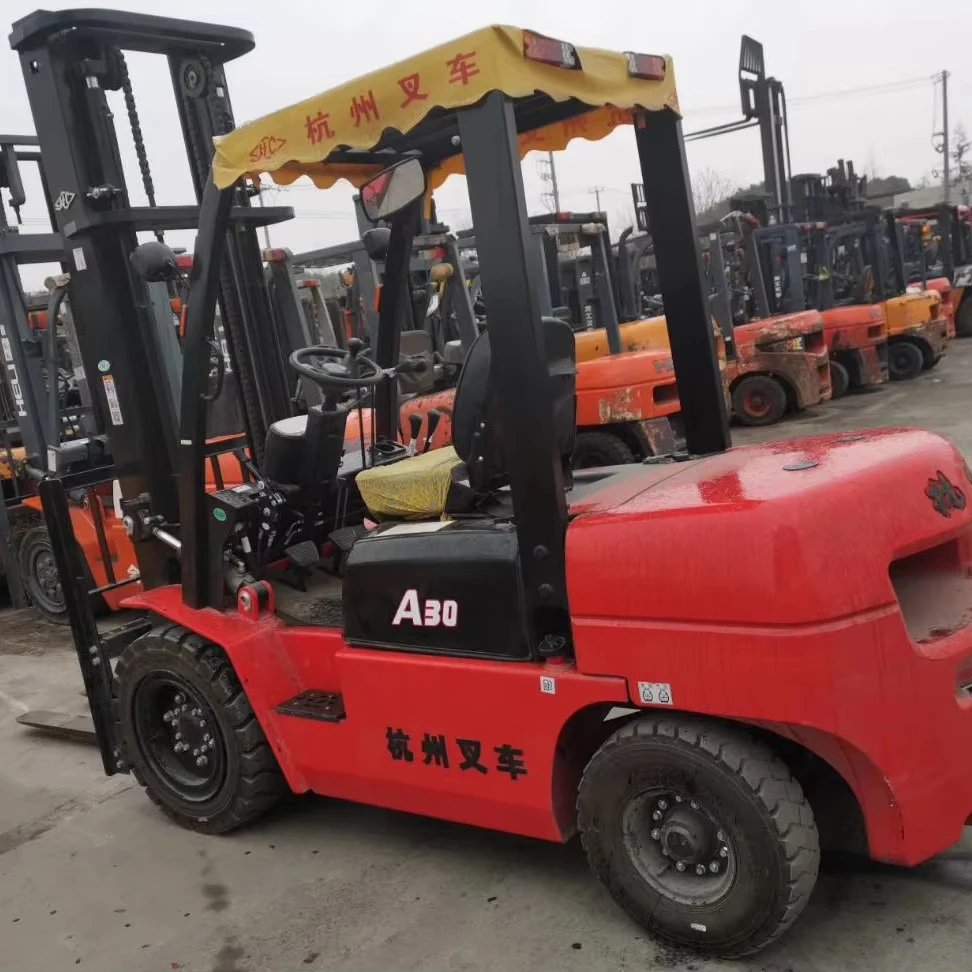 Hb80b97f960674f29964e8c3c237468c0X Used Hangcha A30 3TON Forklift 4M Hoist China Brand - Image 1