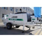 China 50m3/h Trailer Concrete Pump XS5008D HBT5008V 100m Pipe