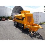 100m3/h Trailer Concrete Pump HBT100 Sale - Image 4