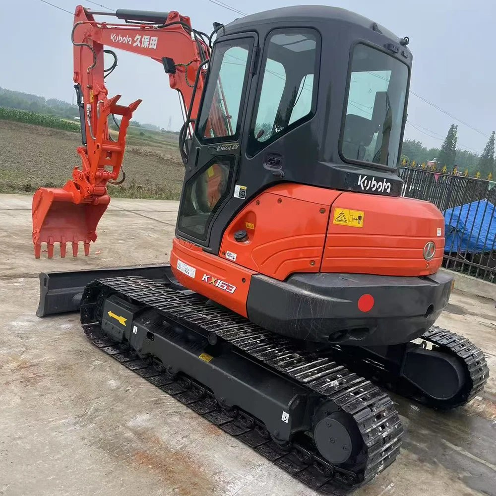 Used Kubota KX163 Mini Excavator with Attachments Japan