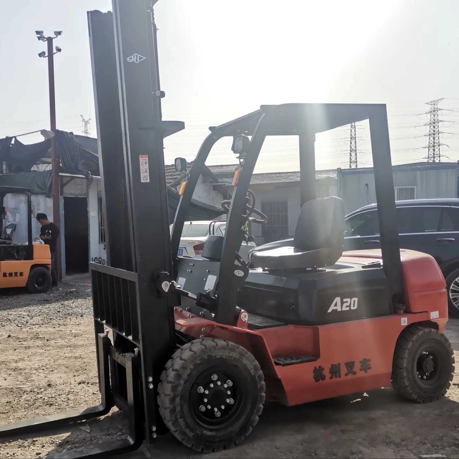 HANGCHA A20 2 Ton 4M 2-Stage Used Forklift for Sale