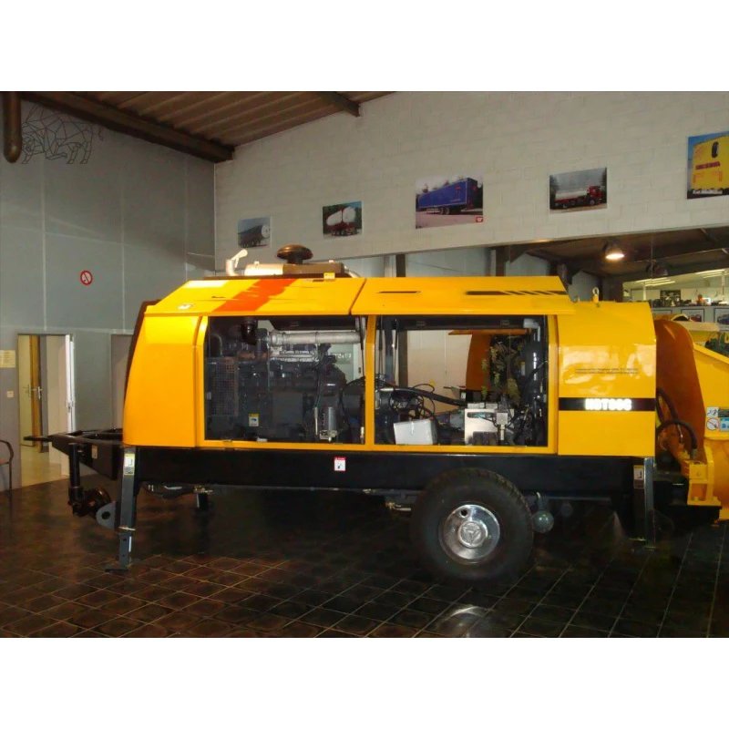 HBT5008C-6Y 55m3/h Concrete Pump Trailer 100m Pipe
