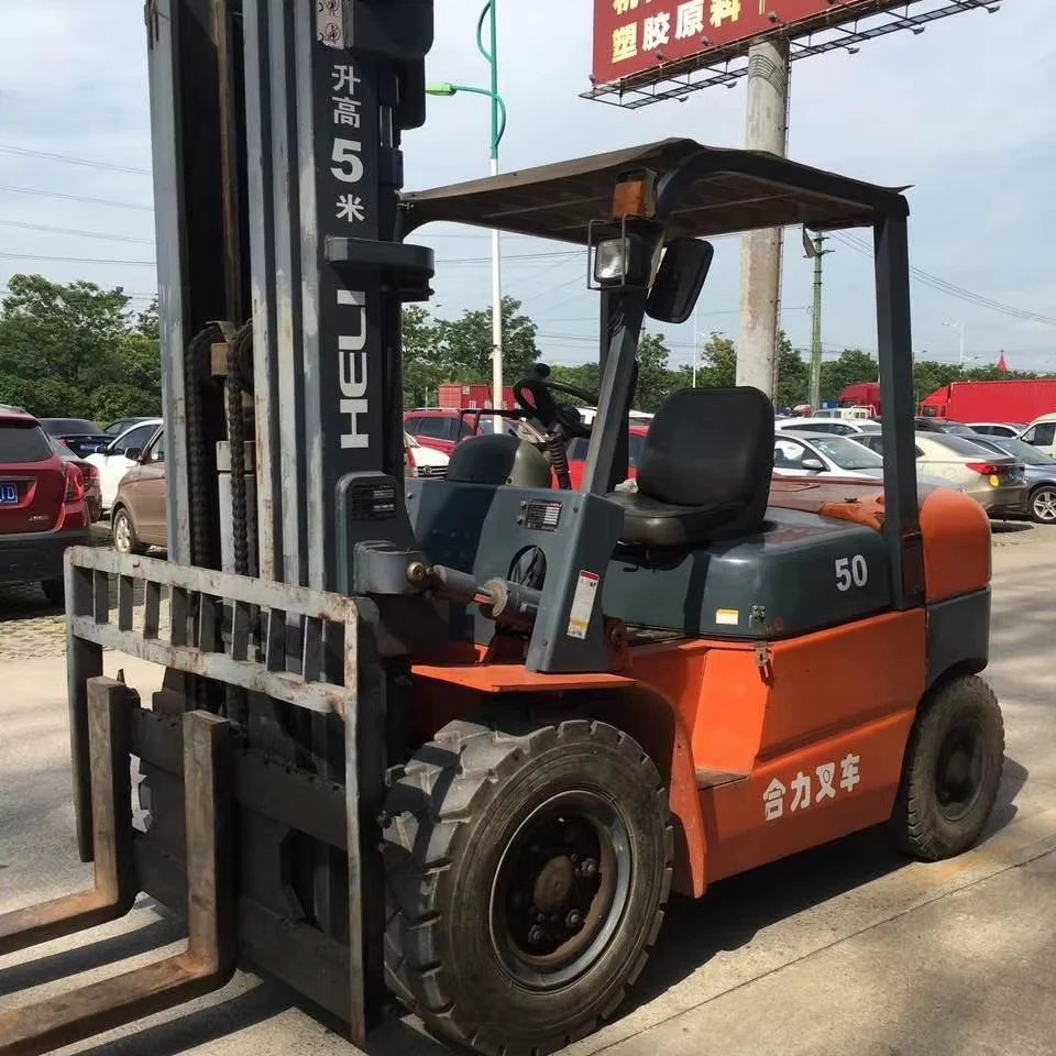 HELI 50 5TON Used Forklift 5M 3-Section Gantry