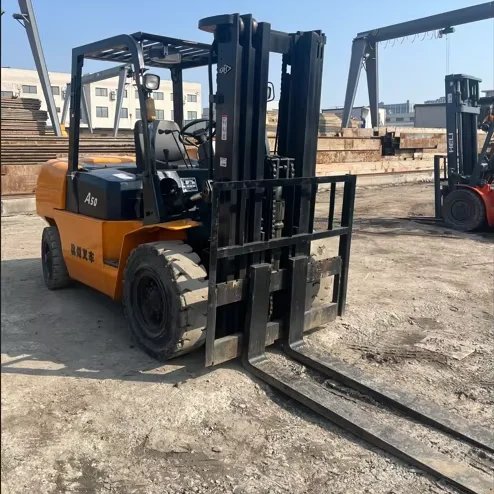 HANGCHA A50 5 Ton Secondhand Forklift Truck 3 Forks