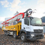 HB58V Truck Mounted Concrete Pump 180m3/h 58m Output