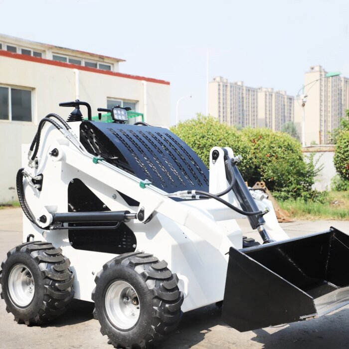 4x4 Mini Skid Steer Loader Compact Front End Equipment - Image 4